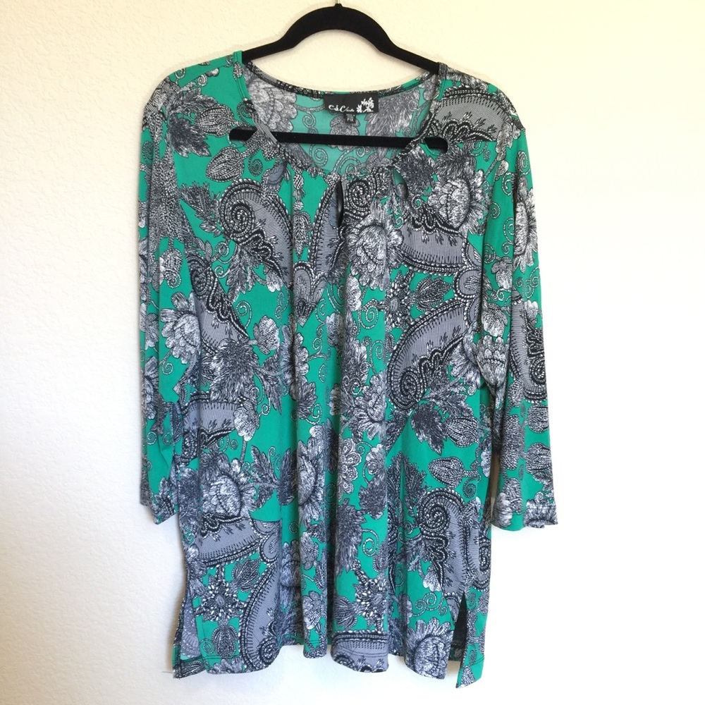 Csc studios 3/4 sleeve top